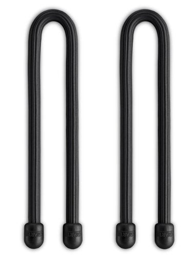 Nite Ize GT6-2PK-01 Gear Tie Reusable 6-Inch Rubber Twist Tie, Black