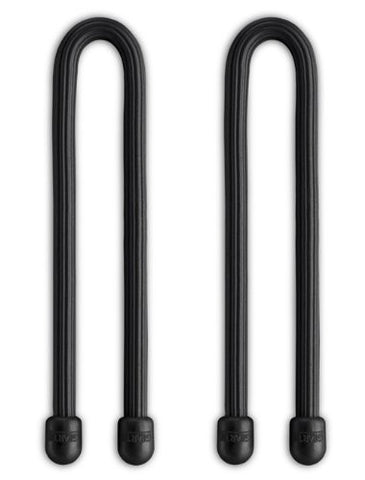 Nite Ize GT6-2PK-01 Gear Tie Reusable 6-Inch Rubber Twist Tie, Black