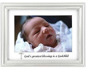 GODCHILD 4 x 6 Inches Charm Frame - Silver