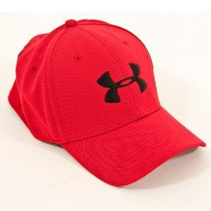 Men's Armour Stretch Fit Cap - Red, Medium/Large