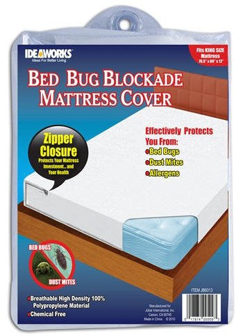 Ideaworks Bed Bug Blockade Mattress Cover- King Size Mattress