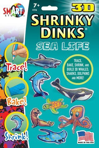 Sea Life Shrinky Dinks in 3D