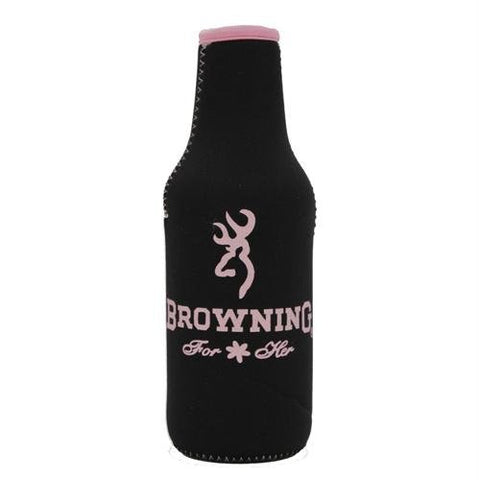 AES Outdoors Browning Bottle Coozie Black/Pink