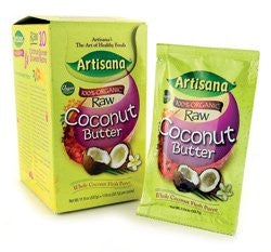 100% Organic Raw Coconut Butter, Whole Coconut Flesh Puree, 10 Packs,