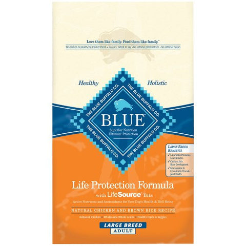 BLUE CHICKEN & RICE LG BREED DOG 30LB BG