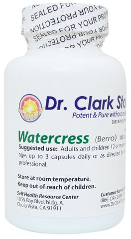 Watercress (Berro), 400mg, 100 capsules
