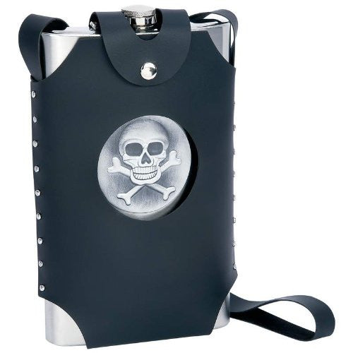 Maxam 64oz Jumbo Stainless Steel Flask With Sheath
