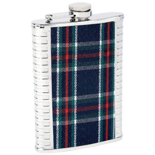 Maxam 8 Oz Ss Hip Flask Irish Plaid