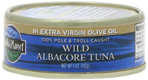 Wild Planet Tuna, Wild Albarcore in Extra Virgin Olive Oil 5.0 OZ