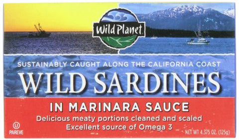 Wild Planet Sardines in Marinara Sauce 4.38 OZ