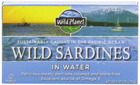 Wild Planet Sardines in Spring Water 4.375 OZ