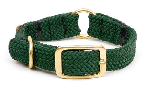 Center Ring Collar (Color: Hunter Green Size: 18")