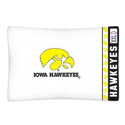 MICRO FIBER PILLOW CASE Iowa Hawkeyes - Color White - Size Stan