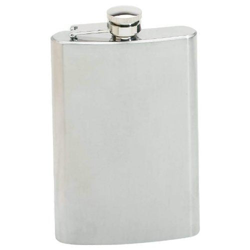 Maxam 8oz Stainless Steel Hip Flask with Screw Down Cap