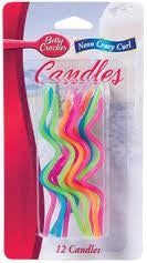 Betty Crocker Crazy Curl Neon Candle, 12-Count (Pack of 12)