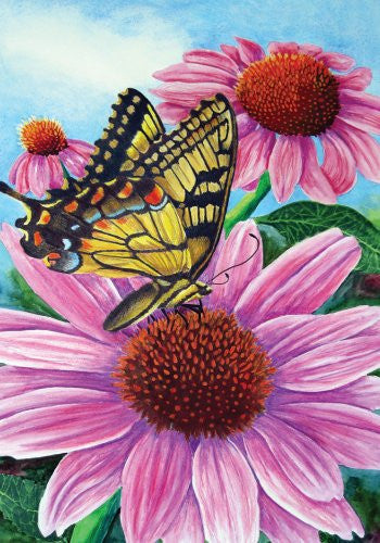 Swallowtail Coneflower Large Flag