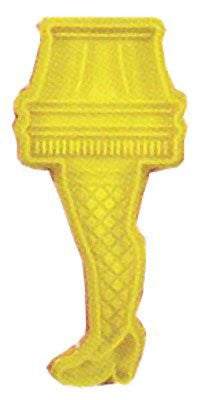 A Christmas Story Yellow Leg Lamp Plastic Cookie Cutter