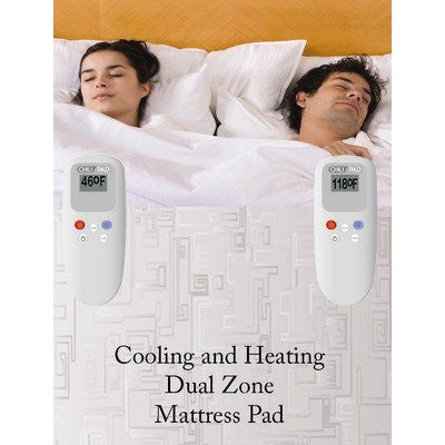 Cooling and Heating Mattress Pad - King Size, Dual Zone