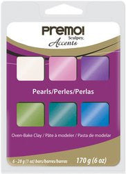 premo! Sculpey Accents Multipack ‐‐ Pearls, 6 x 1 oz