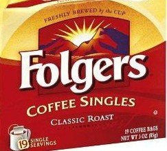 Folgers® Classic Roast Coffee Singles, 19/Bx