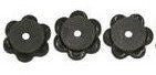 Rubber Garden Flag Stops - Set of Three Authentic Custom Decor Petal Flag Stoppers