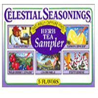 Celestial Seasonings Herb Tea Sampler Lemon Zinger Peppermint Honey Vanilla Chamomile Sleepytime -- 18 Tea Bags