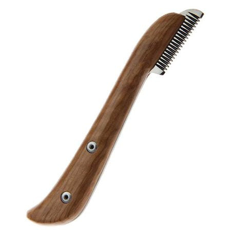 STRIPPING KNIFE---FINE—Stainless Blade, COMFORT-CONTOURED Wood Handle