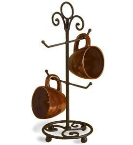 4 Arm Mug Stand - Brown