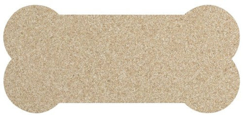 ORE Pet Recycled Rubber Skinny Bone Placemat - Natural