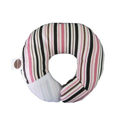 BabyMoon Pillow - For Flat Head Syndrome & Neck Support (Cocoa Stripe)