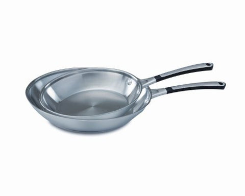 Simply Calphalon Stainless Steel 8" & 10" Omelette Pan Set