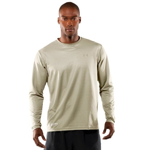 Men's Heatgear Tactical L/S Tee - Desert Sand, X-Large