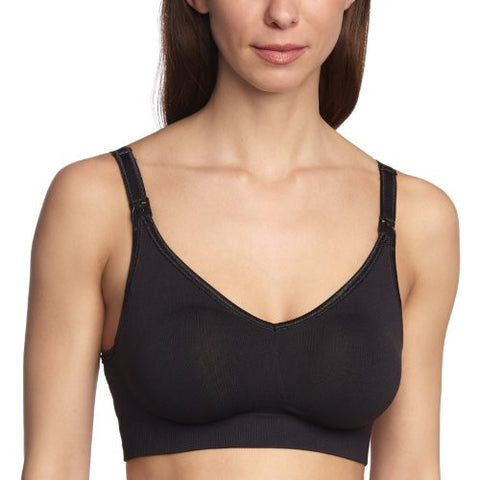 Bravado Designs The Body Silk Seamless Nursing Bra (Small) (Black)