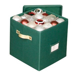 Holiday Green 64-compartment Ornament Chest