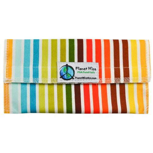 Planet Wise Sandwich and Snack Bags (Size: Snack Bag Color: Earth Stripe)