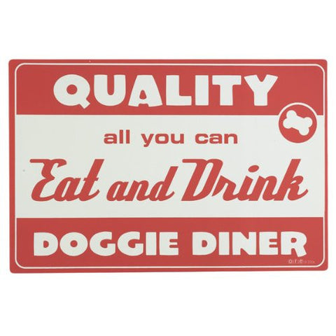 Doggie Diner Dog Placemat Red