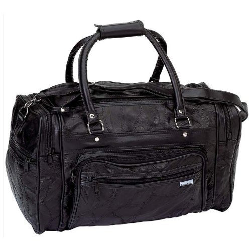 Embassy Italian Stone Design 18 Inch Genuine Leather Tote Bag