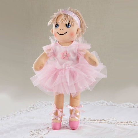 14" Apple Dumplin Doll, Pink Ballet