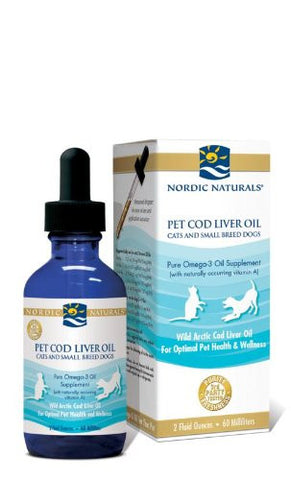 Pet Cod Liver Oil
for Cats and Small Breed Dogs 2oz