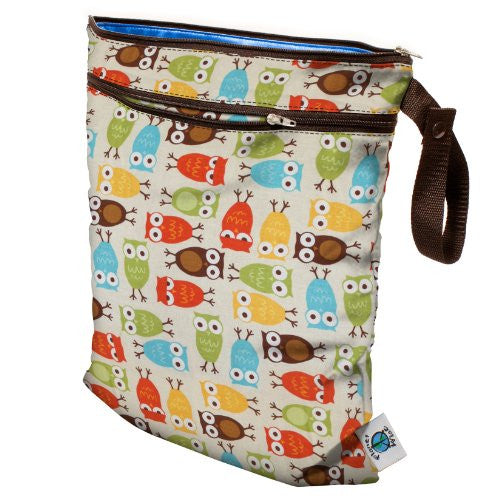 Planet Wise Wet/Dry Diaper Bag (Color: Owl)