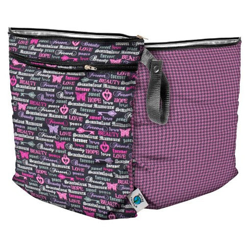 Planet Wise Wet/Dry Diaper Bag (Color: Love Forever)