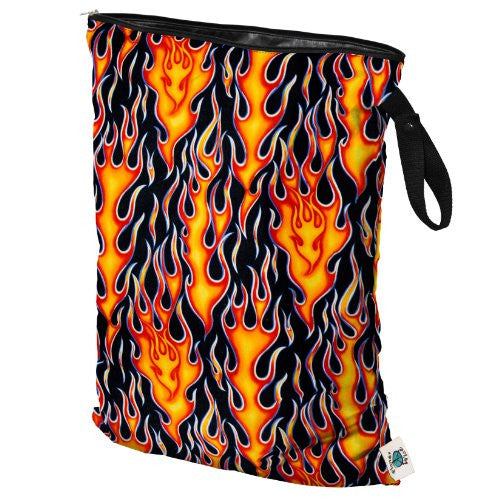 Planet Wise Wet Diaper Bag, Flame, Large