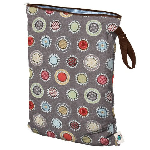 Planet Wise Diaper Wet Bag (Size: Large Color: Funky Flowers)