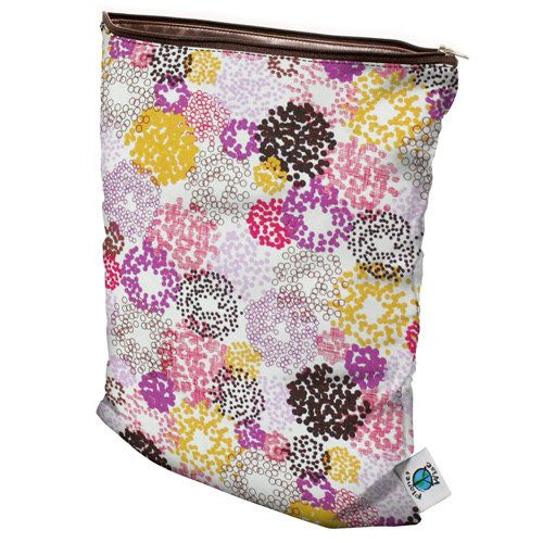 Planet Wise Wet Diaper Bag, Chic Petunia, Medium