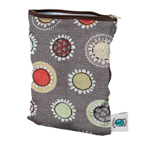 Planet Wise Wet Diaper Bag, Funky Flowers, Medium