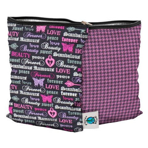 Planet Wise Wet Bag - Medium - Love Forever (2-sided)