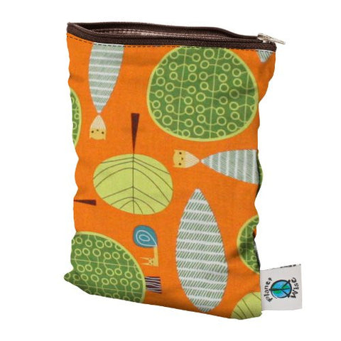 Planet Wise Diaper Wet Bag (Size: Small Color: Orange Woods)