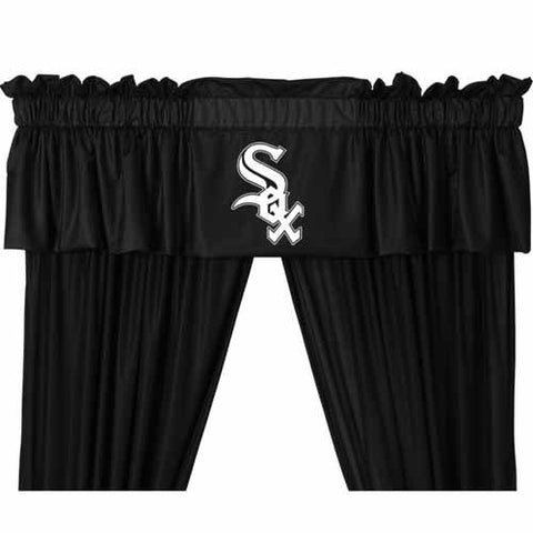 VALANCE Chicago White Sox- Color Black - Size 88x14