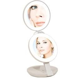 Zadro Next Generation LED Lighted Travel Mirror, Taupe Finish, 10X-1X