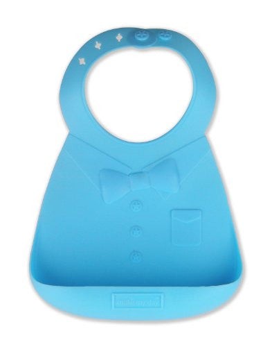 Baby Bib, Silicone (Color: Blue)